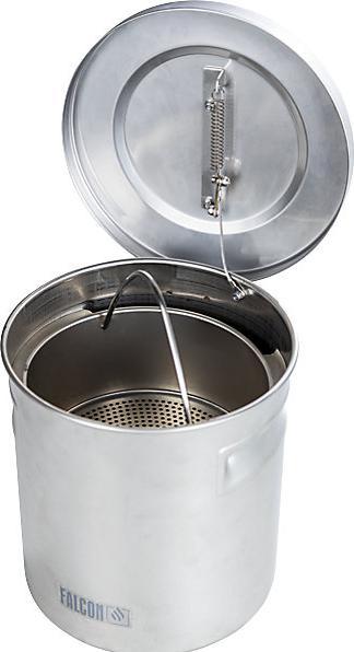 Actual product image Denios Small parts cleaner, capacity 8 l, stainless steel, with lid. (26.40 cm, 20.20 cm)