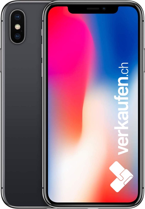 Actual product image verkaufen.ch iPhone X (256 GB, Space grey, 5.80", 12 Mpx, Single SIM, A / Like new)