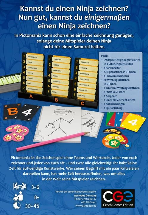 Actual product image Czech games edition CZ102 - Pictomania, Card Game, for 3-6 Players, from 8 Years (German, 3 - 6 Players)