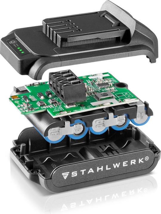 Actual product image Stahlwerk Battery 2Ah 20 V Li-Ion replacement battery for cordless screwdriver cordless drill (20 V)