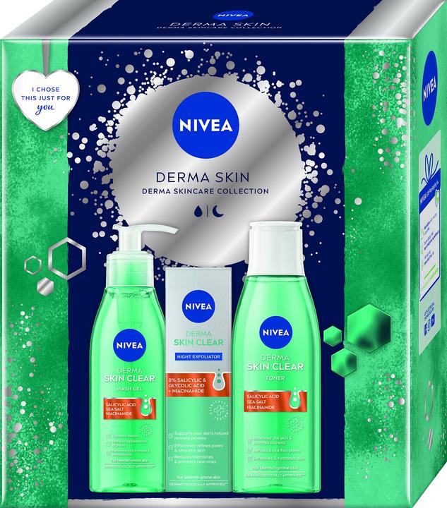 Actual product image NIVEA Derma Skin Clear Set - Gift set 40ml (Facial care set)