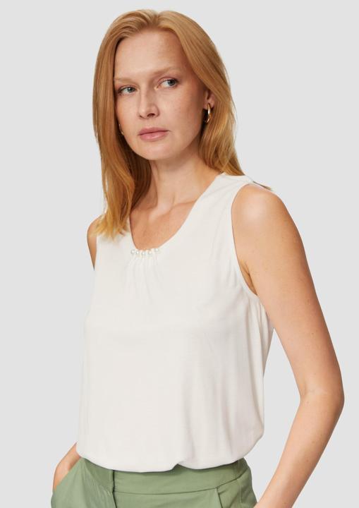 Produktbild s.Oliver T-Shirt Top mit Schmuckperlen (46)