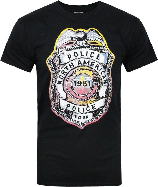 Immagine prodotto The Police North American Tour 1981 Maglietta Uomo (S)