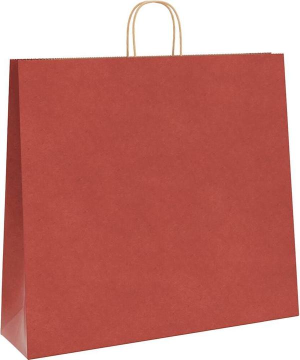 Produktbild VidaXL Kraftpapiertüten 50 Stk. mit Henkel Rot 54x15x49 cm Papiertüte (Geschenktüte, 50 x)