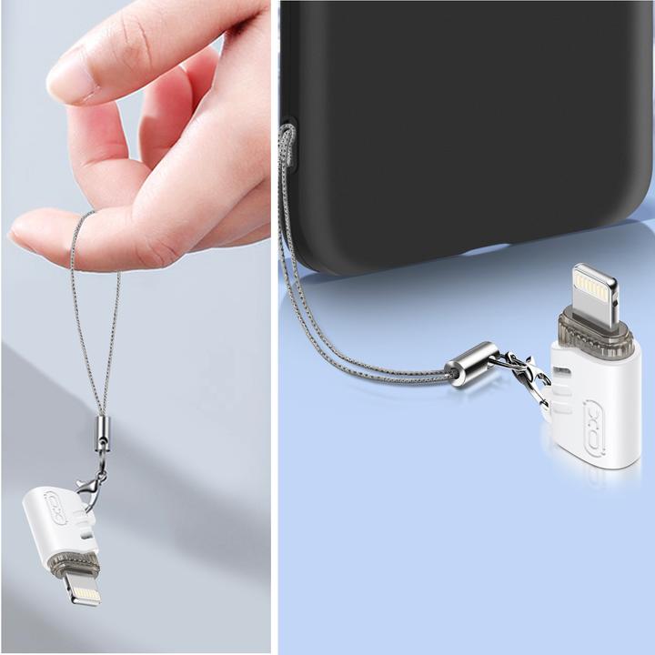 Actual product image xO adapter NB256E USB-C - Lightning white (USB-C, Lightning)