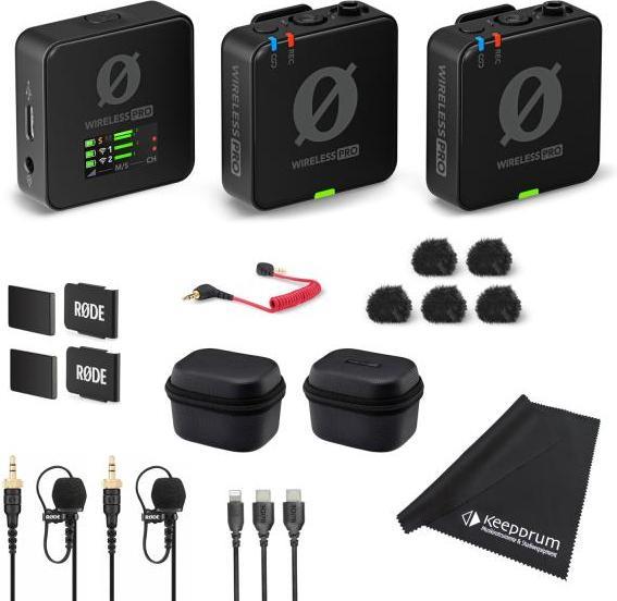 RØDE Wireless Pro Drahtlos-Mikrofonset mit Tuch