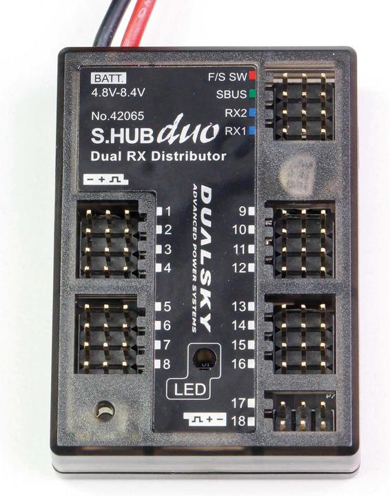 Actual product image Dualsky s.hub duo -24 channels dual serial to pwm converter