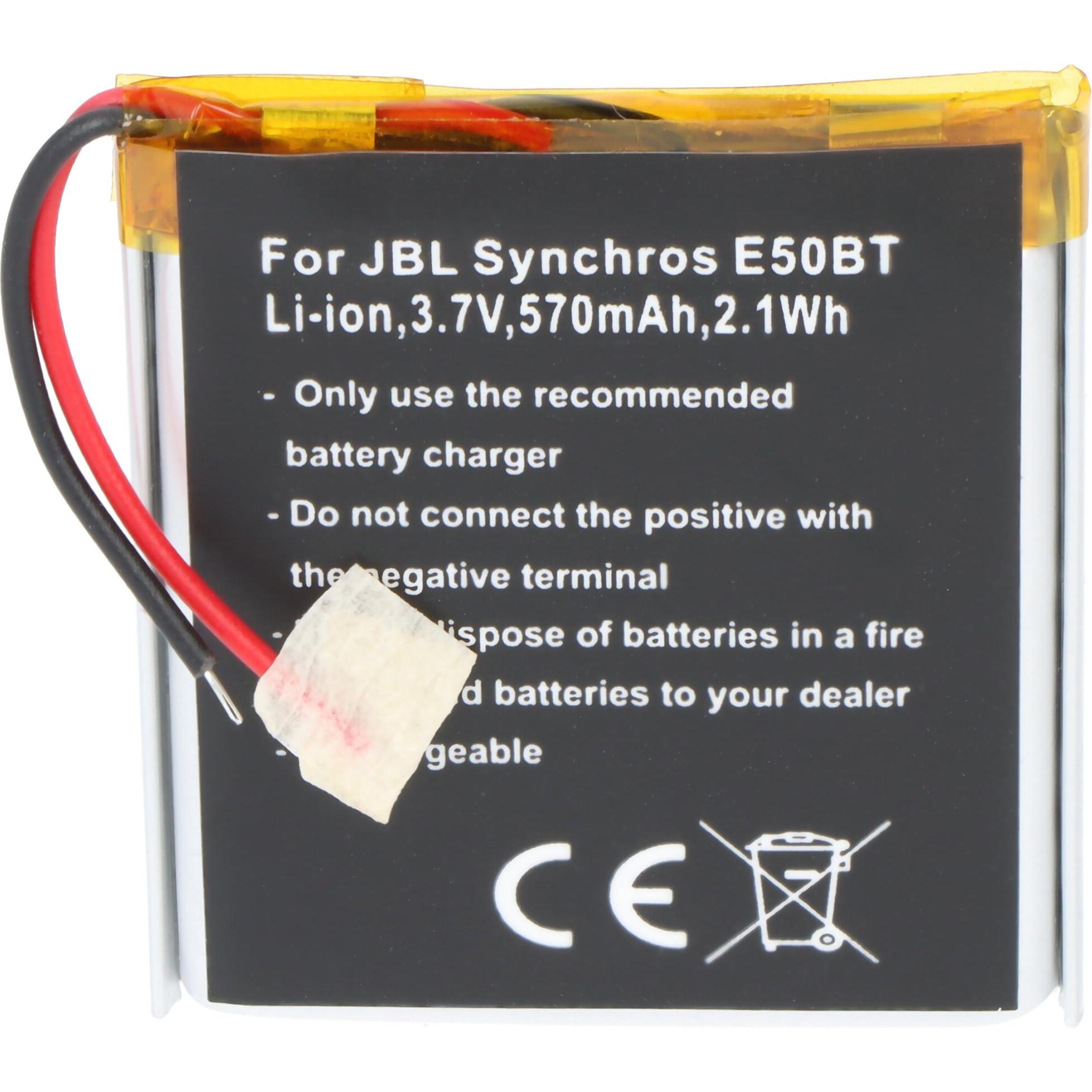 Thumbnail - AccuCell Akku JBL Synchros E50BT, Audio Zubehör, Silber