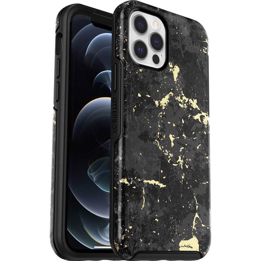OtterBox Symmetry (Apple iPhone 12 Pro), Smartphone Hülle, Schwarz, Gold