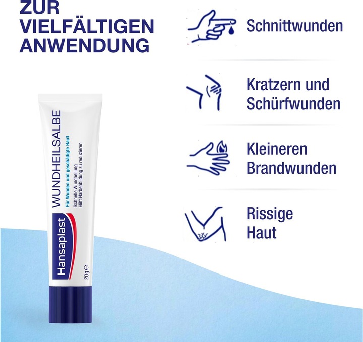 Image du produit Hansaplast Pommade cicatrisante (228.76 ml, Crème)