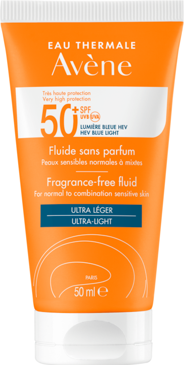 Avène Sonnenfluid ohne Duft SPF50+ (Sonnencreme, SPF 50+, 50 ml, 67 g)