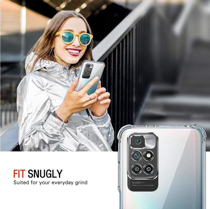 Produktbild Screenguard Xiaomi Redmi 10 2022 Hülle Crystal Soft Airbag Bumper (Xiaomi Redmi 10)