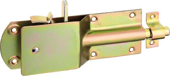 Produktbild GAH Sicherheits-Stallriegel Länge 200 mm Breite 125 mm Stahl galvanisch gelb verzinkt (Möbelriegel, 1 Stk.)