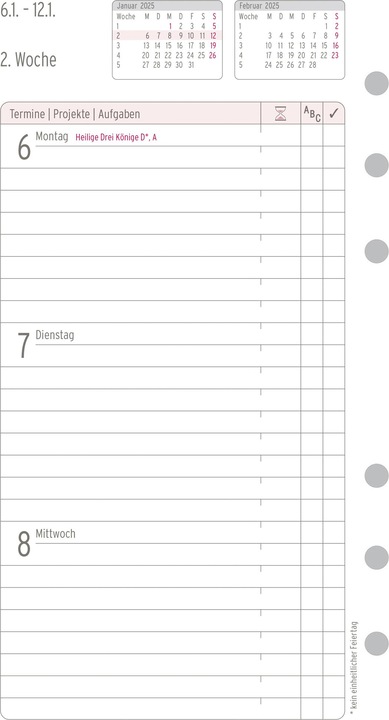 Actual product image Chronoplan Weekly schedule (German)
