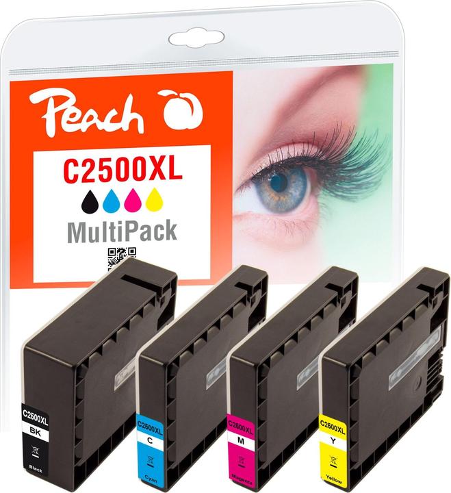 Produktbild Peach Tinte Canon PGI-2500XL,Multi-Pack C, M, Y, BK (BK, C, M, Y)