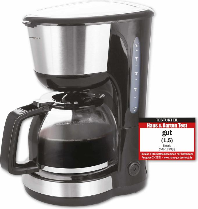 Image du produit Emerio Machine à café, 1,25L, auto. arrêt automatique