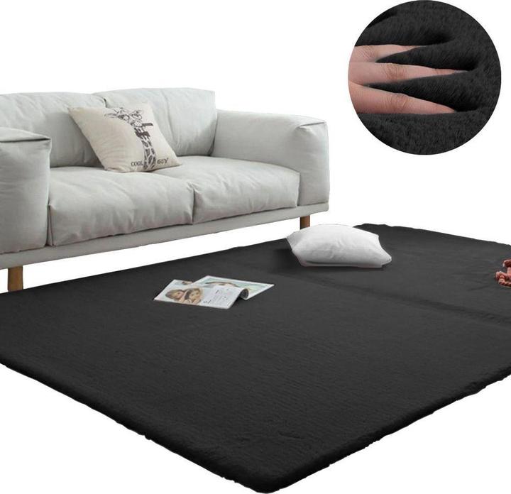 Strado Room carpet Rabbit 80x150 Black (Black) universal (150 x 80 cm)