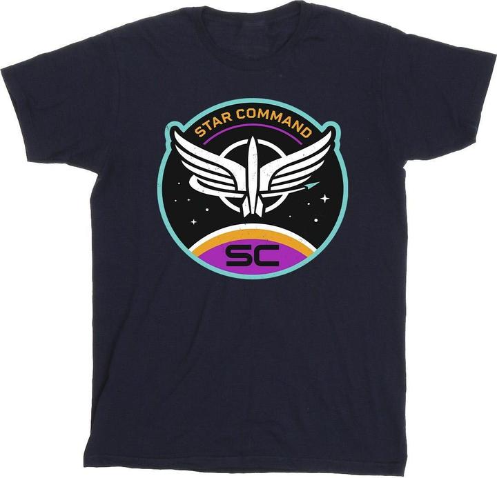 Actual product image Disney Mens Lightyear Star Command Circle T-Shirt (S)