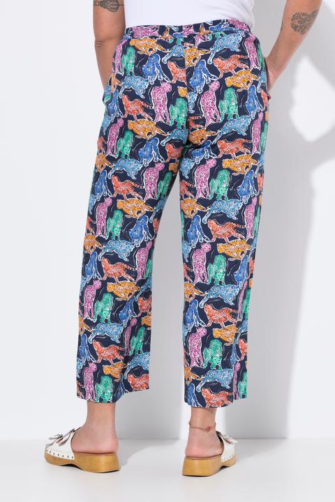 Image du produit Angel of Style Pantalon, jambe droite et large, motif tigre (48)