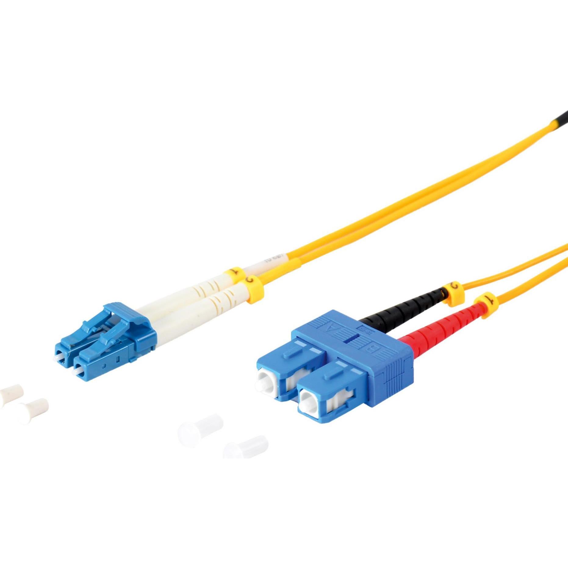 Shiverpeaks S/CONN maximum connectivity LWL-Duplex Patchkabel LC/SC 9/125µ, OS1/OS2, gelb 10,0m (S/UTP, 10 m), Netzwerkk...