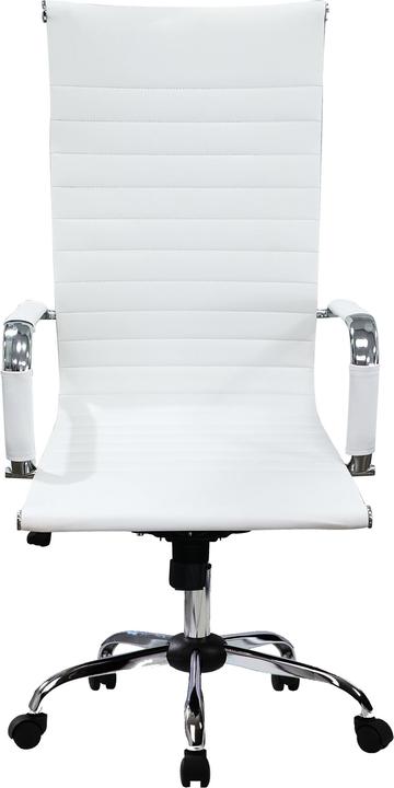 Produktbild equip Bürostuhl, Rippenpolster, Hochlehner, weiss