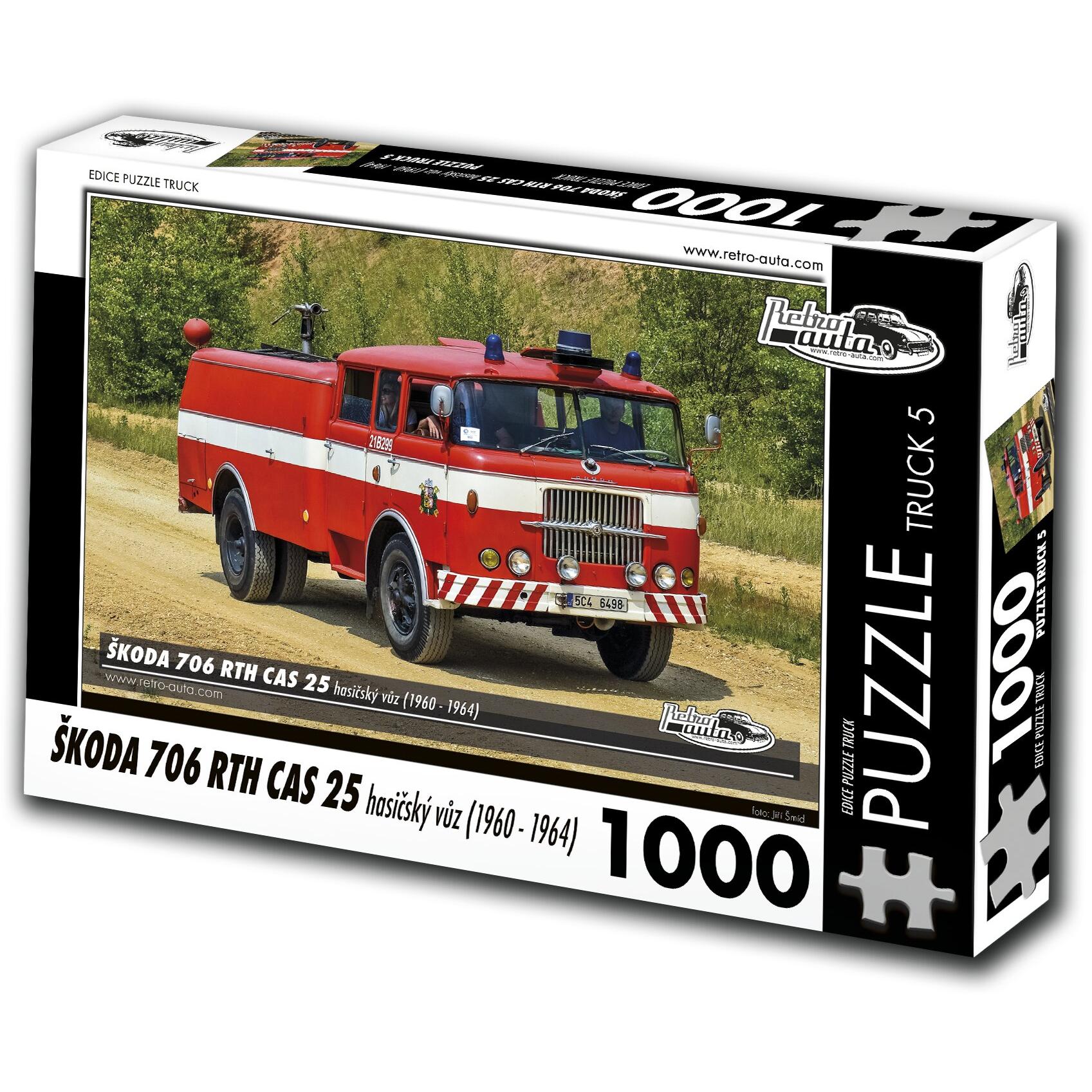 Retro-auta Puzzle TRUCK Ä.5 'oda 706 RTH CAS 25 Feuerwehrfahrzeug (1960-1964) 1000 Teile (1000 Teile)