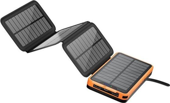 Produktbild Lippa 10.000 mAh 7W Foldable Solar Powerbank Powerbank (Akku) - 10000 mAh (10000 mAh, 7 W)