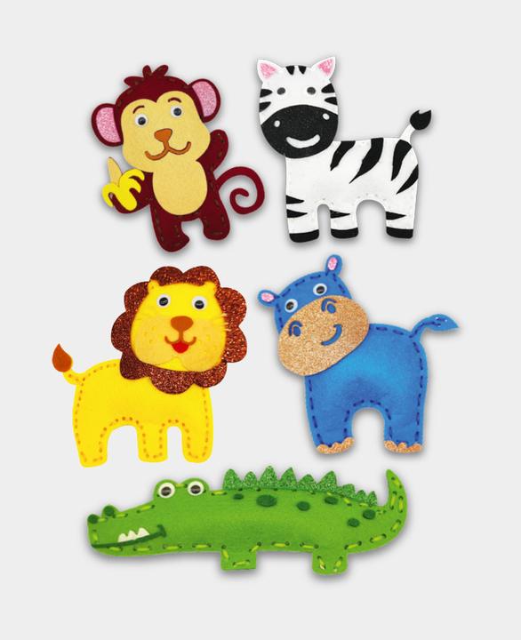 Actual product image I Am Creative Felt sewing set, complete set animals