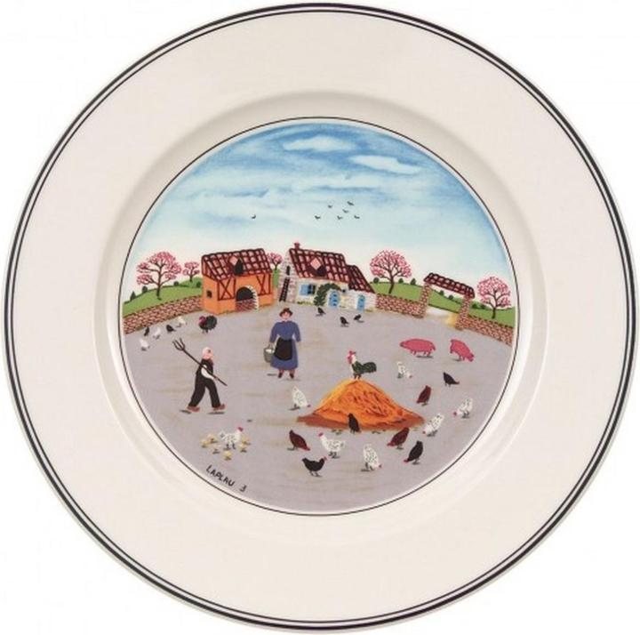 Frühstücksteller Hühnerhof Design Naif (1 x, 21 cm)