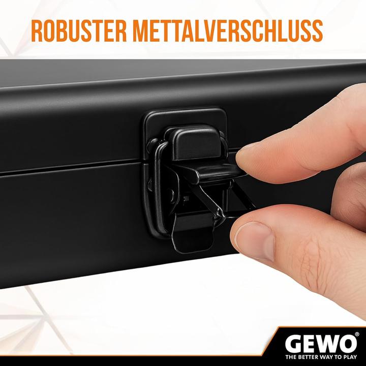 Immagine prodotto Gewo Alukoffer für Doppel Tischtennisschläger und Bälle