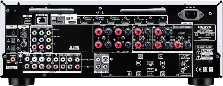 Produktbild Onkyo Tx-Nr747 (7.2 Kanal, AM, FM)