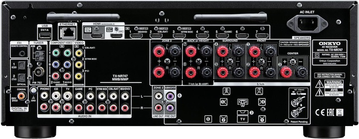 Produktbild Onkyo Tx-Nr747 (7.2 Kanal, AM, FM)
