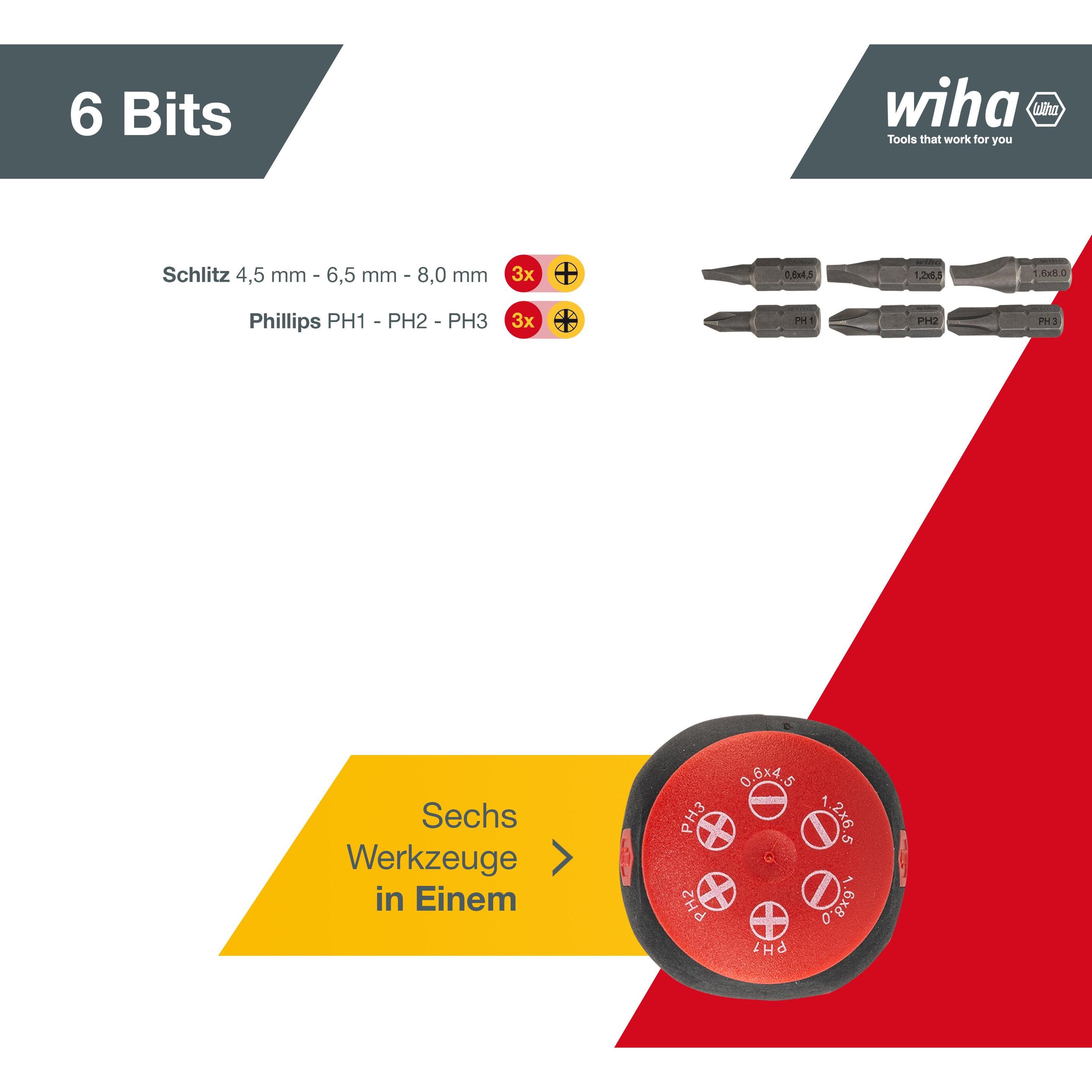 Thumbnail - Wiha, Schraubenzieher, Stubby (Kreuzschlitz, Schlitz)