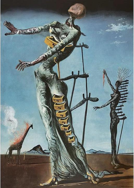 Productafbeelding Bluebird Puzzel 1000 stukjes Salvador Dalí - Brandende giraf, ca. 1937 (1000 onderdelen)