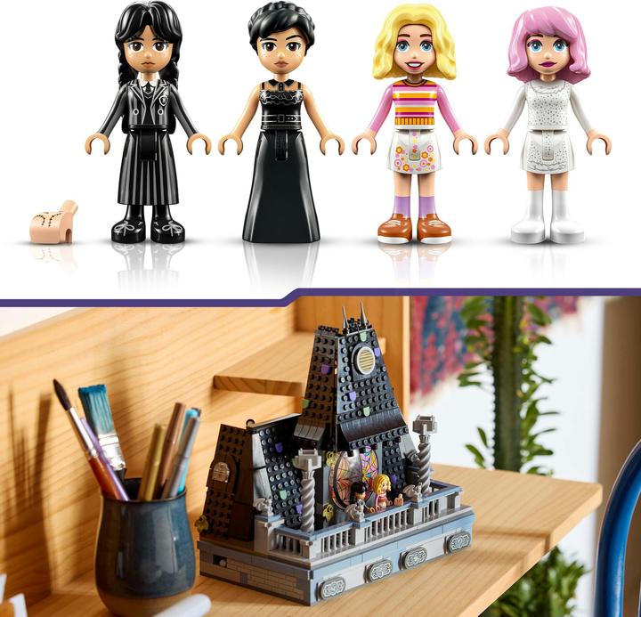 Actual product image LEGO Wednesdays und Enids Zimmer im Studentenwohnheim (76781, LEGO Wednesday, LEGO Rare Sets)