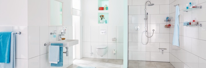 Immagine prodotto tesa LOXX portasalviette da bagno a due bracci con soluzione adesiva senza foratura