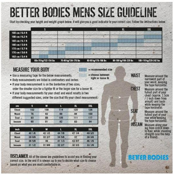 Produktbild Better Bodies Essential Tapered Tee - Washed Green (XXL)