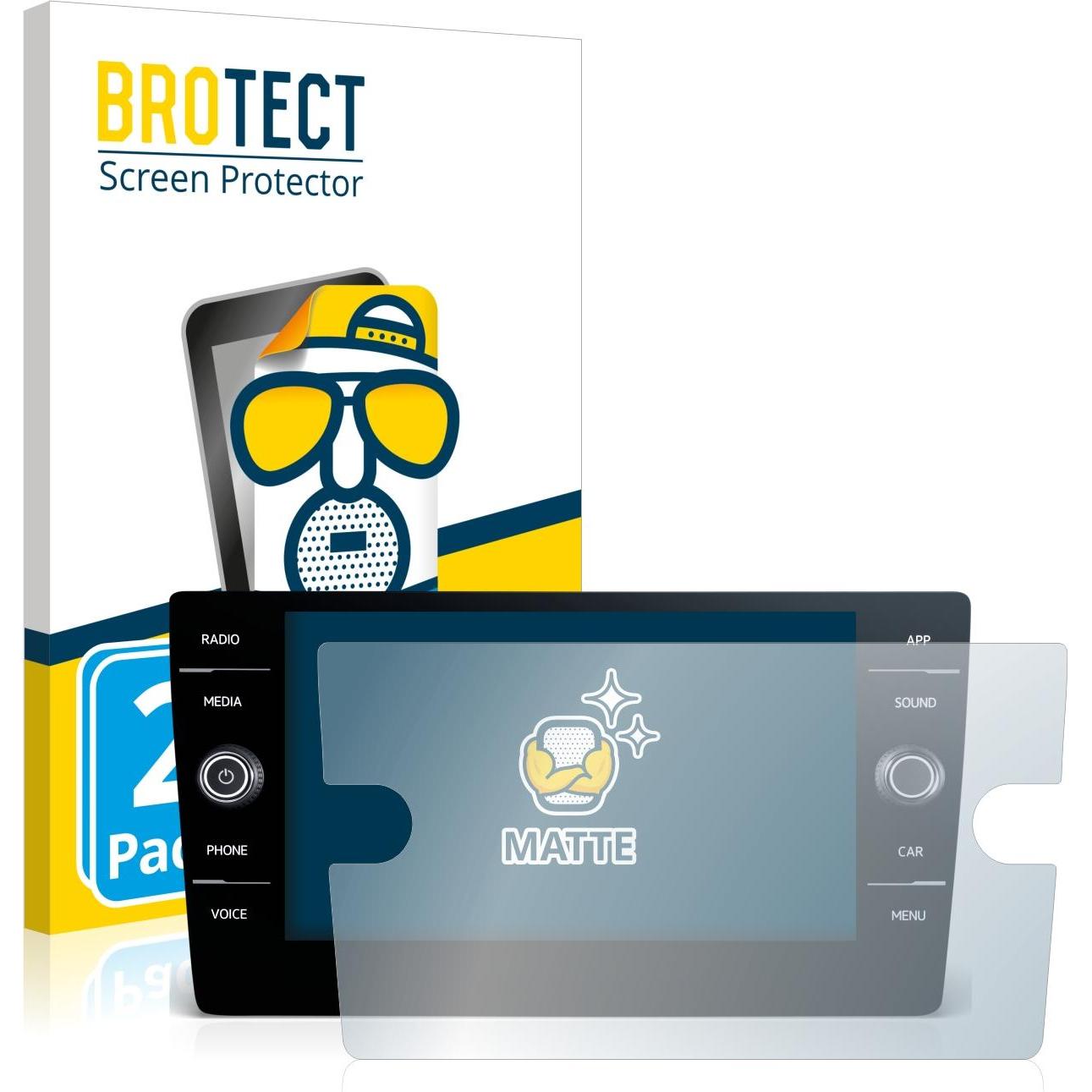 BROTECT, Fahrzeug Navigation Zubehör, Entspiegelungs-Schutzfolie Displayschutz Matt