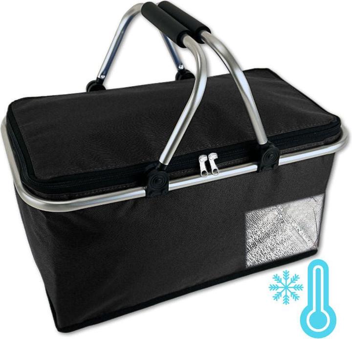 Hermex Einkaufskorb Tragekorb Kühlkorb Carrybag Kühltasche Picknickkorb (25 l)