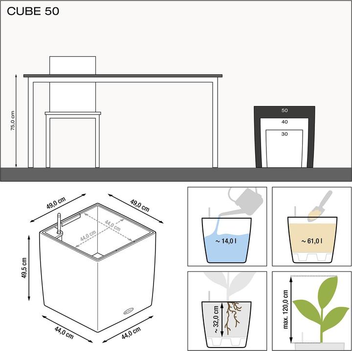 Produktbild Lechuza Cube (49 x 49 x 49.50 cm)