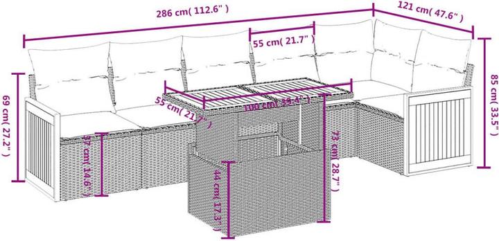 Produktbild vidaXL Palmer