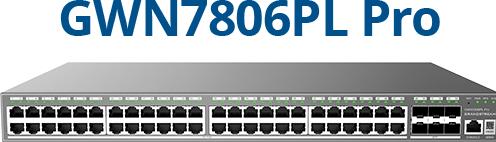 Actual product image Grandstream GWN7806PL PRO? Enterprise Layer 2++ Managed Switch? 48Ã Gigabit RJ45 (PoE/PoE+) + 6Ã (54 ports)