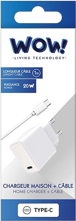 Produktbild WOW WOWCS20WCPDCBLCCW Ladegerät (20 W, 1 Port)