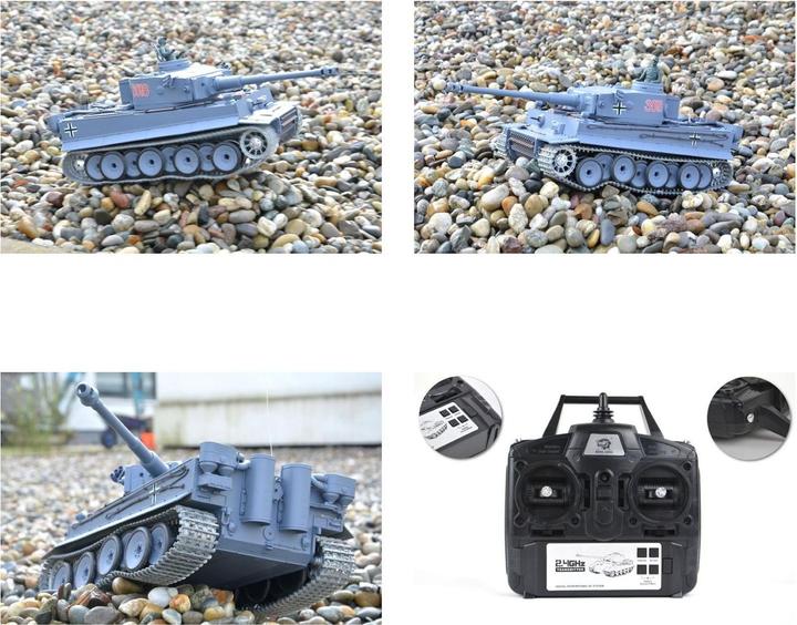 Produktbild Es-toys Heng Long, RC Panzer German Tiger I Grau (RTF Ready-To-Fly)