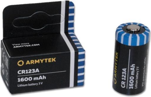 Productafbeelding ArmyTek CR123A 1600 mAh lithiumbatterij (1 Pcs., CR123A, 1600 mAh)