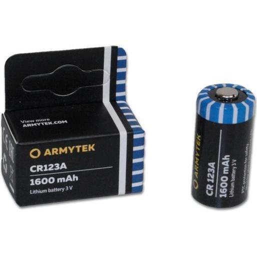 ArmyTek Batteria al litio CR123A 1600 mAh (1 pz., CR123A, 1600 mAh), Batterie + pile