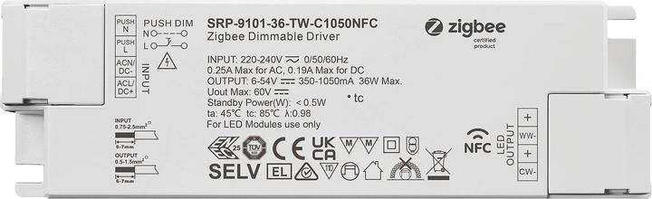 Sunricher SR Zigbee 3.0 NFC Konverter Tunable White 36W