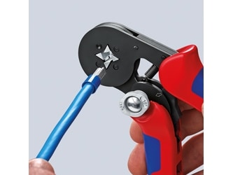 Actual product image Knipex Self-Adjusting Crimping Pliers for wire ferrules (180 mm)