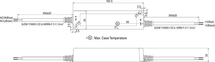 Actual product image MeanWell LED-Treibernetzgerät 40.08 W, 24 V