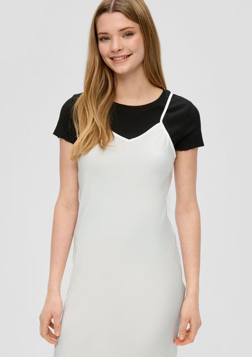 Image du produit s.Oliver Kleid Fliessendes Satinkleid mit Spaghetti-Trägern (32)